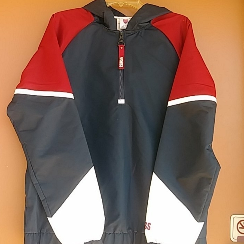 𝅺K-SWISS MY BLOCK WATER RESISTANT WINDBREAKER NWT